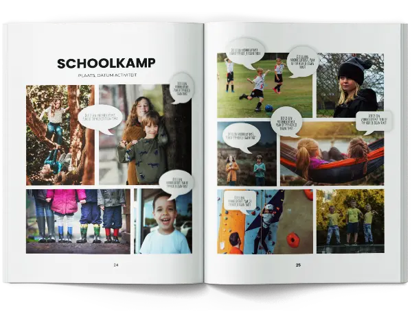 Schoolkamp groep 8 strip My glossy